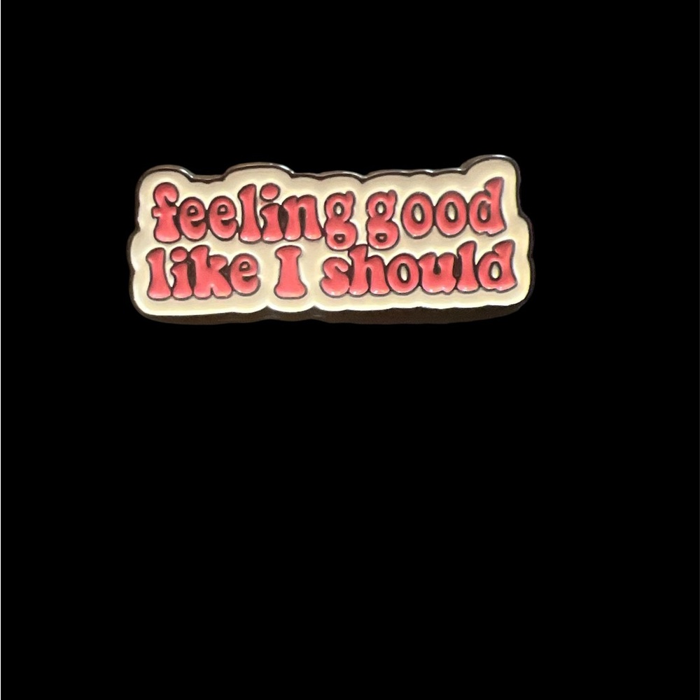 Feeling Good Like I Should Enamel Pin